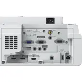 Epson EB-760WI - 3LCD-projektor - 4100 lumen (vit) - 4100 lumen (färg) - WXGA (1280 x 800) - 16:10 - objektiv med ultrakort kastavstånd - 802.11a/b/g/n/ac trådlös/LAN/Miracast - vit