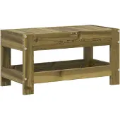 vidaXL Trädgårdspall 62x30x32 cm impregnerad furu