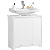 SoBuy Badrumsskåp BZR108-II-W