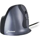 Evoluent VMDL WiFi mus Sladd Storlek: L Optisk Svart 6 Knappar Ergonomisk