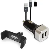 RealPower 168182, Automatisk, Cigarr tändare, 1 m, Svart, Silver
