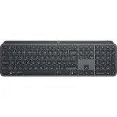 Logitech MX Keys - Tangentbord - bakgrundsbelyst - trådlös - Bluetooth, 2.4 GHz - QWERTY - USA, internationellt - grafit