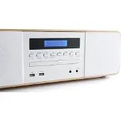 BigBen Interactive Thomson MIC201IDABBT - Mikrosystem - 60 Watt (Total) - vit, trä
