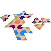 BS Toys Triangular Wooden Logic Dominoes