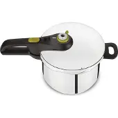 Tefal YS22Q25, 6 l, Keramiska, gas, halogen, Induktion, Gjutjärnsplattor, Svart, Rostfritt stål, 22 cm, Rostfritt stål, 6 personer