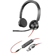 Poly 3325-m Usb-c +usb-c/a Voip-hörlurar