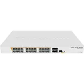 Mikrotik Cloud Router Switch CRS328-24P-4S+RM - Switch - L3 - Administreret - 24 x 10/100/1000 (PoE) + 4 x 10 Gigabit SFP+ - monterbar på stativ - PoE+ (450 W)