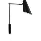 Dyberg Larsen Vägglampa Cale, dimbar, Svart, Vardagsrum / matsal, Metall, Skandinavisk, Vägglampa, vägglampa inomhus