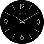 Nextime Basic Dome Väggklocka 35 cm Svart