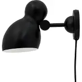 Dyberg Larsen Vägglampa , Ludo, Svart, Vardagsrum, Metall, Skandinavisk