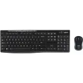 Logitech MK270 Wireless Combo - Sats med tangentbord och mus - trådlös - 2.4 GHz - fransk