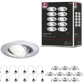 Paulmann 92116 Inbyggnadsbelysning Set 10 st LED GU10 100 W Krom (matt)