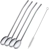 SmartaSaker Sugrör med sked 4-pack