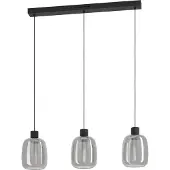 Eglo MOLOCHIO-Z LÅNGBORD L880 RGB/CCT 3X3,7W 1500LM SVART/SVART TRANSP.