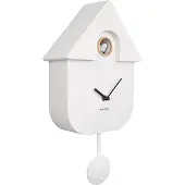 Karlsson Modern Cuckoo KA5768WH väggklocka 41 cm