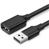 UGREEN USB-kabel USB-A till USB-A 5 m svart (UGR399BLK)