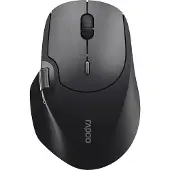 Rapoo MT560 - Mus - optisk - 9 knappar - trådlös - 2.4 GHz, Bluetooth 5.0, Bluetooth 4.0 - svart