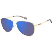 Polaroid Aviator herr Guld Blå Spegel Polariserad PLD 2160/G/S/X
