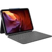 Logitech Rugged Folio - Tangentbord och foliefodral - Apple Smart connector - QWERTY - spansk - grafit - för Apple 10.2-inch iPad Wi-Fi; 10.9-inch ...