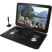 Soundmaster PDB1600SW Bärbar DVD-spelare 39.1 cm 15.4 tum EEK: D (A - G) Batteridrift, inkl. DVB-T-antenn, med integrerad DVD-spelare Svart