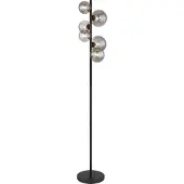 Globo Golvlampa Riha, Svart, Vardagsrum / matsal, Metall, Golvlampa