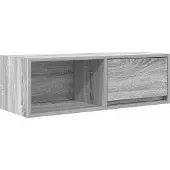 vidaXL TV-bänk grå sonoma 80x31x25,5 cm konstruerat trä