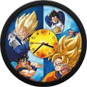 Kids Licensing Väggklocka Stor 25cm för barn Barn / Dragon Ball / DB00001