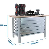 Simonwork (bancos De Trabajo) Bt6 Pro 5box Arbetsbänk 865x1200x750 Mm