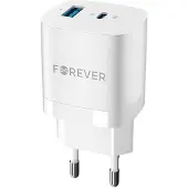 Forever GaN TC-05 Snabb Väggladdare - USB, USB-C - 33W