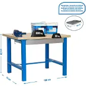 Simon Rack Simonwork (bancos De Trabajo) Bt6 Box Arbetsbänk 865x1800x750 Mm
