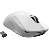 Logitech PRO X SUPERLIGHT Wireless Gaming Mouse - Mus - optisk - 5 knappar - trådlös - 2.4 GHz - USB LIGHTSPEED-mottagare - vit