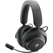 Alienware Pro Wireless Gaming Headset - Headset - fullstorlek - Bluetooth/radiofrekvens 2,4 GHz - trådlös, kabelansluten - aktiv brusradering - USB - Dark Side of the Moon