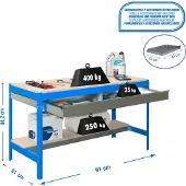 Simonwork (bancos De Trabajo) Bt0 Box Metallhylla 842x910x610 Mm