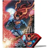 PRIME 3D Superman Lentikulärt Pussel I 3d-låda