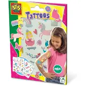 SES Creative - Tatueringar - 40 st. - Äventyr - - One Size - Tatueringar