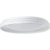 Brilliant LED taklampa Barty, dimbar, Vitt / opal, Vardagsrum / matsal, Metall, Modern, LED-taklampa
