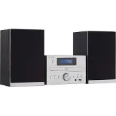 Thomson MIC122DABBT, Hemmaljud mikrosystem, Silver, 1 däck, 50 W, DAB+, FM, 3,5 mm