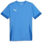 Puma Tränings T-Shirt teamGOAL - Electric Blue Lemonade/White, storlek 3XL