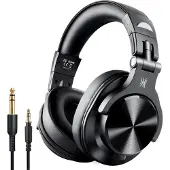 OneOdio Fusion A70 Over Ear-hörlurar Bluetooth Stereo Svart High-Resolution Audio Headset, Vändbara kåpor DJ
