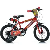 Dino Bikes Barncykel 14 tum Lightning McQueen Cars Bilar Broms Dino Bikes