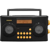Sangean Fickradio PR-D17 FM, AM, FM Syntetiskt tal, Touch-knappar, Väckningsfunktion Svart