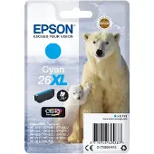 Epson 26XL - 8.7 ml - XL - cyan - original - blister - bläckpatron - för Expression Premium XP-510, 520, 600, 605, 610, 615, 620, 625, 700, 710, 720, 800, 810, 820