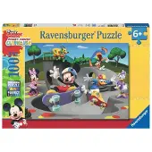 Ravensburger Mickey & Minnie: Skate Park Adventure | 100 -stycken pussel fr barn | Unika vlmonterade bitar | Rolig & pedagogisk leksak | FSC Ce