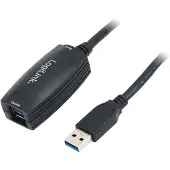Logilink USB-A - USB-A 5m Cable Black (UA0127)