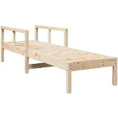 vidaXL Solsäng 199,5x62x55 cm massiv furu