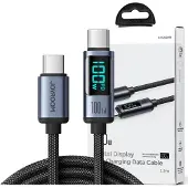 JOYROOM S-CC100A16 Prism Digital Display USB-C-kabel - 100W - Svart