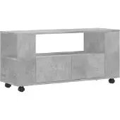 vidaXL Tv-bänk betonggrå 102x34,5x43 cm konstruerat trä
