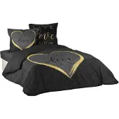 Douceur D`Interieur POSCIEL DOUCEUR - CRAZY LOVE CZARNA 200x200