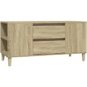vidaXL Tv-bänk sonoma-ek 102x44,5x50 cm konstruerat trä