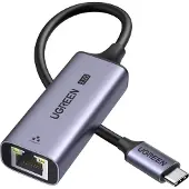 UGREEN USB-C to RJ45 2.5G Ethernet Adapter, USB Type-C, RJ-45, Hankoppling, Grå